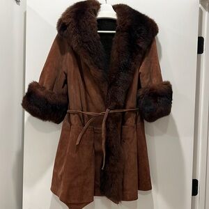 Rare Vintage Mink Fur- Shearling Lined Coat
